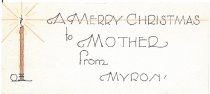 Christmas Card Designed by Myron Hotchkiss